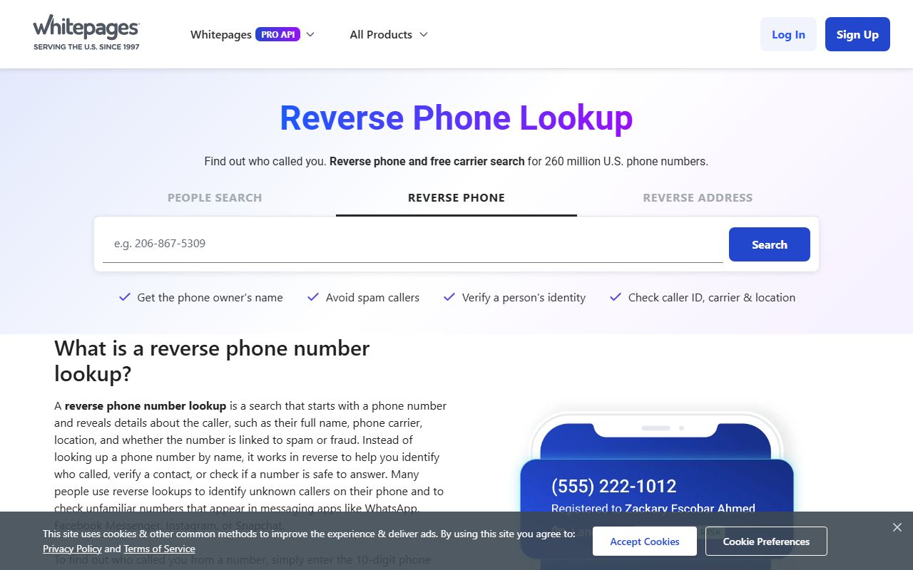 Fayetteville phone numbers Whitepages reverse lookup
