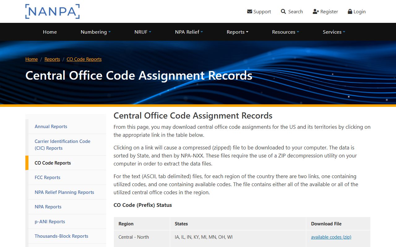 Fayetteville area codes 910 and 472 NANPA central office code assignment report