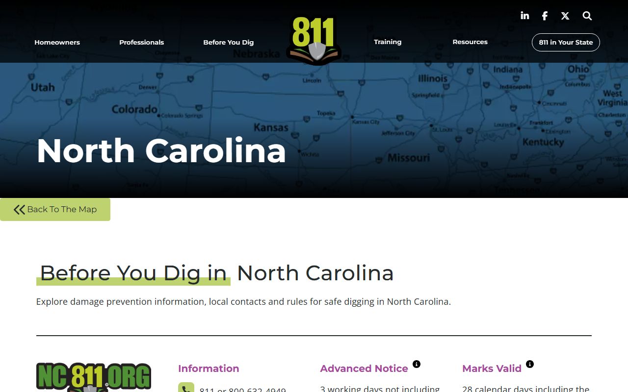 Fayetteville phone codes North Carolina 811 instructions